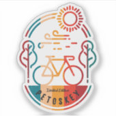 Sticker Piste cyclable Retro Petoskey (Devant)