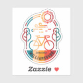 Sticker Piste cyclable Retro Williamsburg (Feuille)