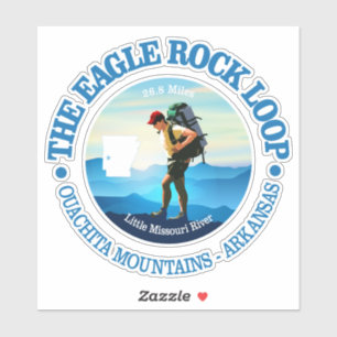 Sticker Piste de boucle Eagle Rock (Hiker C)
