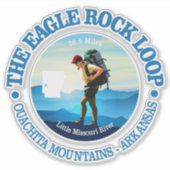 Sticker Piste de boucle Eagle Rock (Hiker C) (Devant)