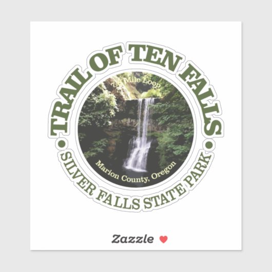 Sticker Piste de Ten Falls (e) (Feuille)