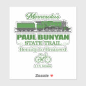Sticker Piste d'État Paul Bunyan (RT2) (Feuille)