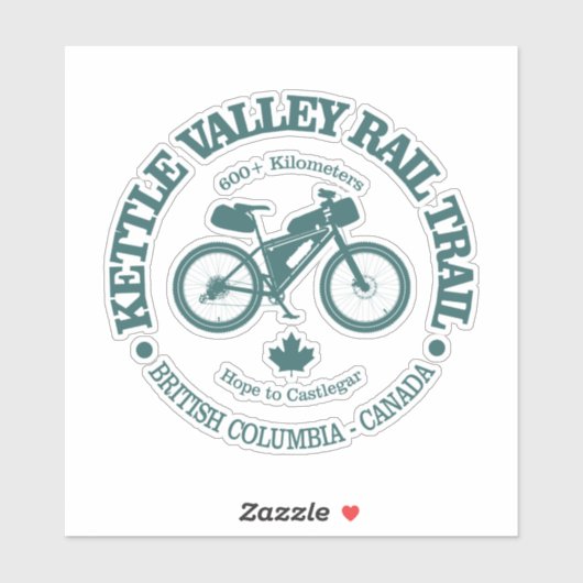 Sticker Piste ferroviaire Kettle Valley (cyclisme) (Feuille)