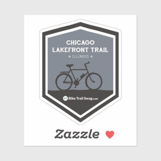 Sticker Piste Lakefront de Chicago (Feuille)