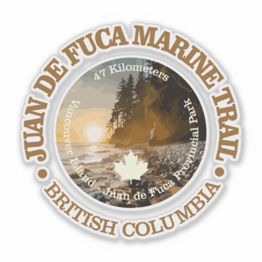 Sticker Piste maritime Juan de Fuca (OBP) (Devant)