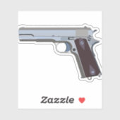 Sticker Pistol semi-automatique américain (Feuille)