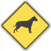 Sticker Pit Bull Crossing (Devant)