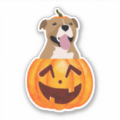 Sticker Pitbull Halloween (Devant)