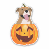 Sticker Pitbull Halloween (Devant)