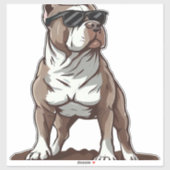 Sticker Pitbull Le Gardien (Feuille)