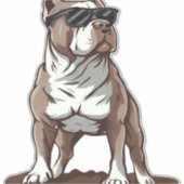 Sticker Pitbull Le Gardien (Devant)