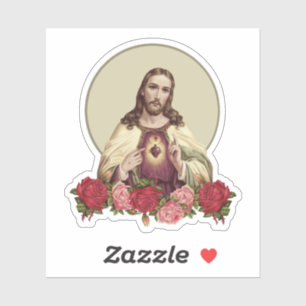 Sticker Pitié divine Jésus compatissant de coeur sacré