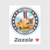 Sticker Pittsburgh (Feuille)