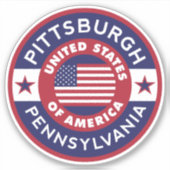 Sticker PITTSBURGH, Pennsylvanie (Devant)