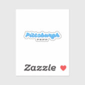 Sticker Pittsburgh Pennsylvanie (Feuille)