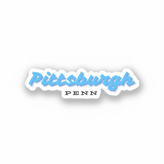 Sticker Pittsburgh Pennsylvanie (Recto)