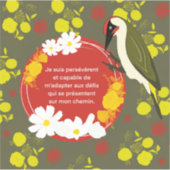 Sticker Pivert animal totem (Devant)