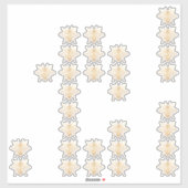 Sticker PixDezines Bumble Bees, Faux Gold (Feuille)