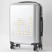 Sticker PixDezines Bumble Bees, Faux Gold (Sur valise)