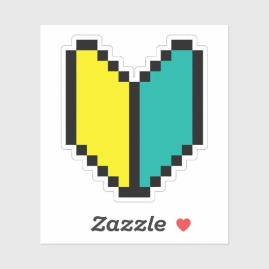 Sticker Pixel 8 bits Wakaba / Mark Shoshinsha (Feuille)
