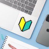 Sticker Pixel 8 bits Wakaba / Mark Shoshinsha (Ordinateur portable avec iPhone)