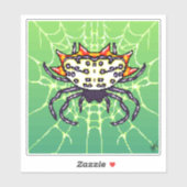 Sticker Pixel crabe araignée (Feuille)