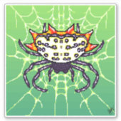 Sticker Pixel crabe araignée (Devant)