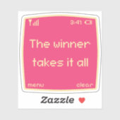 Sticker  Pixel Rétro  (Feuille)