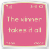 Sticker  Pixel Rétro  (Devant)