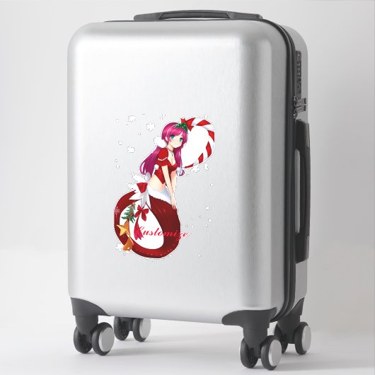 Sticker Pixie de Noël Mermaid Thunder_Cove (Sur valise)