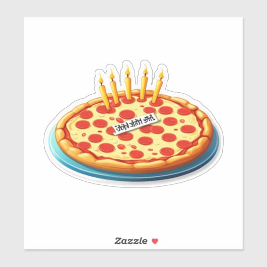 Sticker Pizza, Cake, Repeat!" (Adultes) (Feuille)