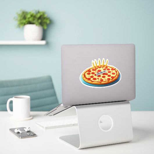 Sticker Pizza, Cake, Repeat!" (Adults) (Ordinateur portable sur le bureau)