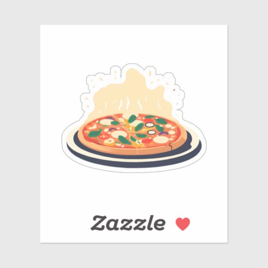 Sticker Pizza délicieux (Feuille)