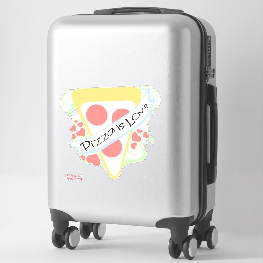 Sticker Pizza est l'amour (Sur valise)