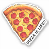Sticker pizza est vie (Devant)