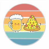 Sticker Pizza et bière (Devant)