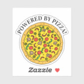 Sticker Pizza Lover Powered by Pizza Quote (Feuille)