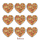 Sticker Pizza mon coeur (Devant)
