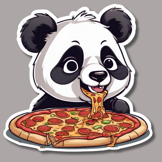 Sticker Pizza Panda imperméable