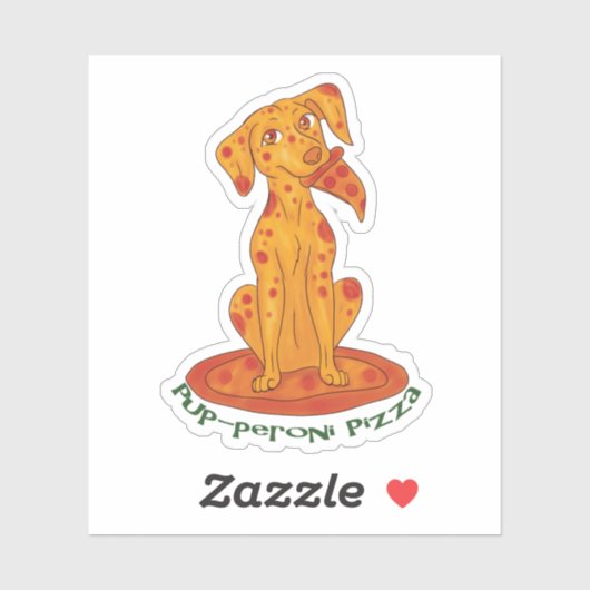 Sticker Pizza Puppy (Feuille)