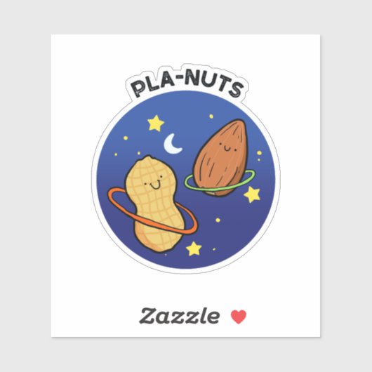 Sticker Pla-noix Arachide Externe Pun Die-Cut (Feuille)