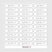 Sticker Placer les noms des invités de la carte x30 Whimsi (Feuille)