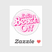 Sticker Plage au large (Feuille)