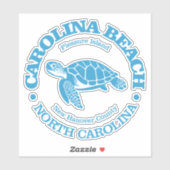Sticker Plage de Carolina (tortue de mer) (Feuille)