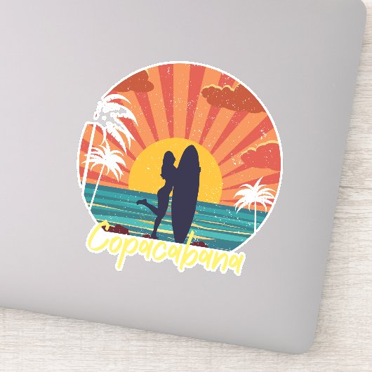 Sticker Plage de Copacabana (Détail)