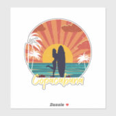 Sticker Plage de Copacabana (Feuille)
