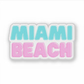 Sticker Plage de Miami (Devant)