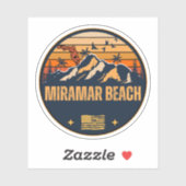 Sticker Plage de Miramar, Floride (Feuille)