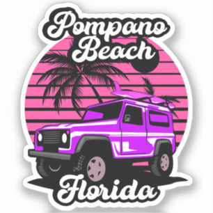 Sticker Plage de Pompano, Floride