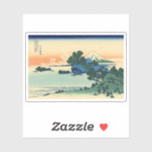 Sticker Plage de Shichiri dans la province de Sagami (Feuille)